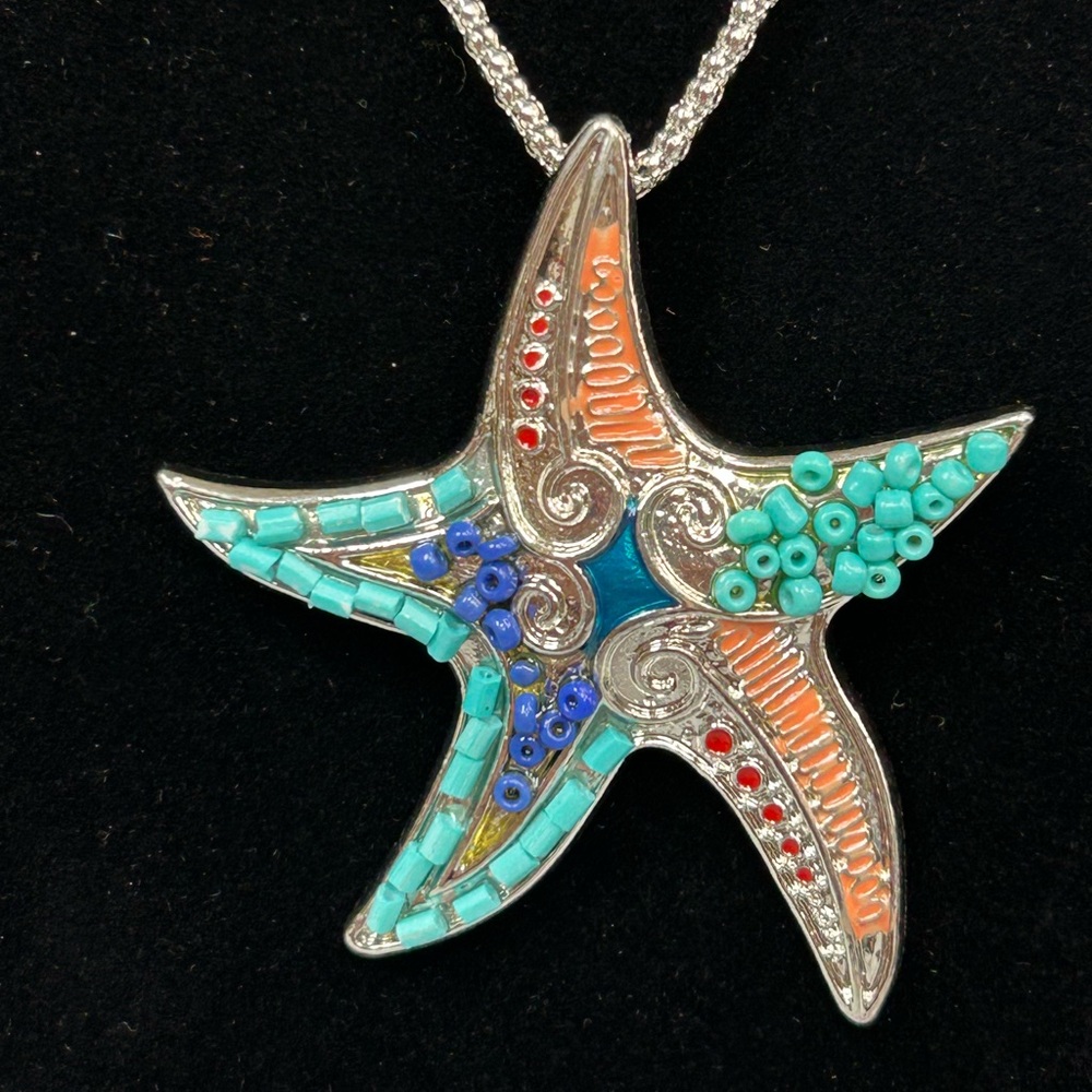 Betsey Johnson Multicolor Starfish Necklace - Picture 4 of 7